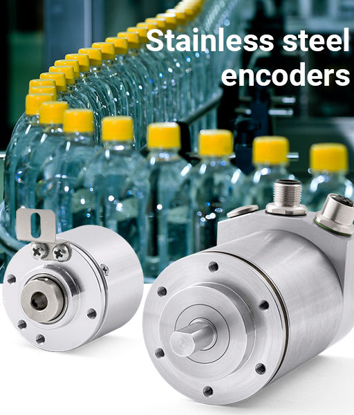 Special Stainless Steel Encoders for Food & Beverage, Chemical, Pharmaceutical, Medical, and Cosmetic Industries