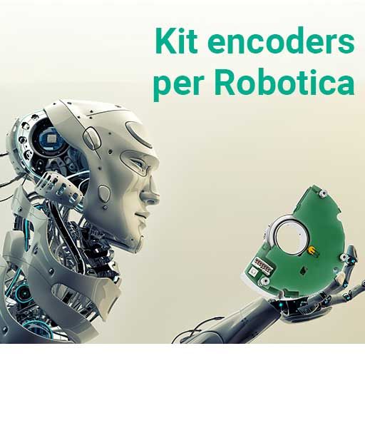 Encoder kit e modulari su misura per la robotica