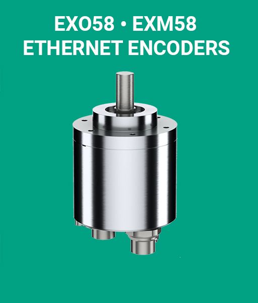 EXO58-EXM58 series encoders with Ethernet interfaces